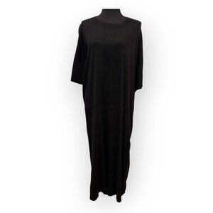 Cos oversized black lagenlook knit dress